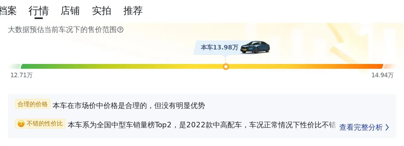 2022年白色雅阁仅行驶 2.3万公里，南宁车源报价13.98万！